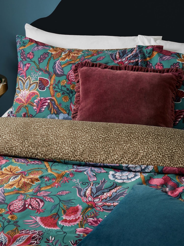 Wylder Lake Blue Viranai Exotic Floral Duvet Cover Set - Image 2 of 4