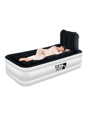 Get Fit White/Black Premium Air Bed With Headboard and Built In Pump - Image 1 of 7