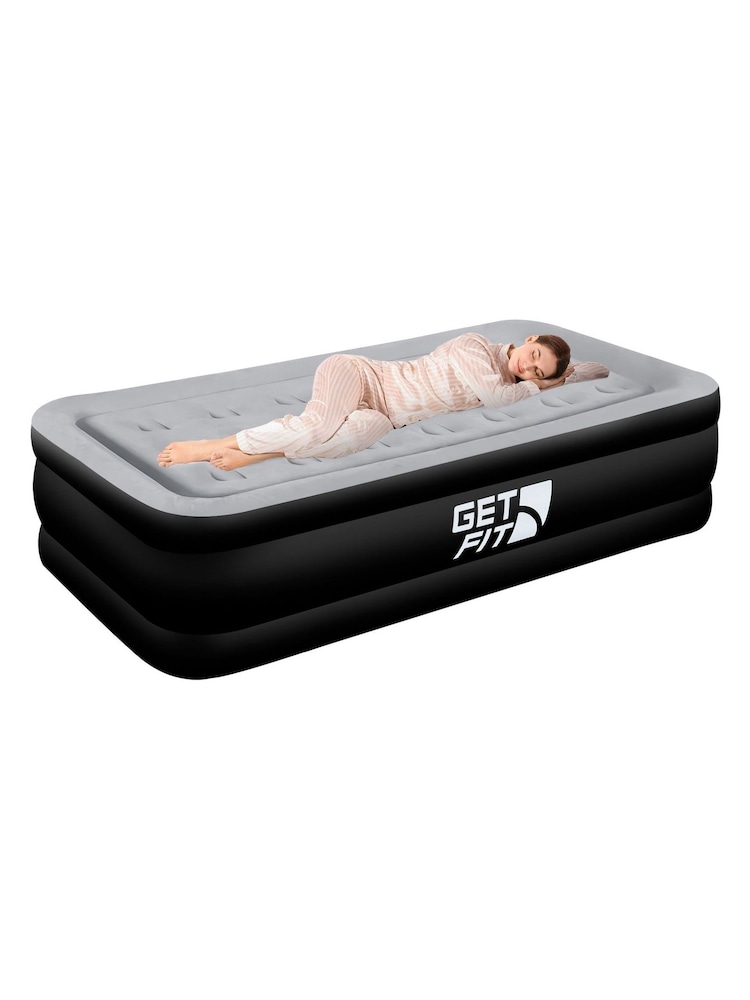 Get Fit Grey Premium Air Bed with Pillows and Built in Pump - Image 1 of 7