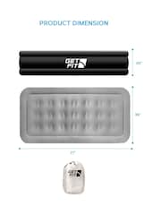 Get Fit Grey Premium Air Bed with Pillows and Built in Pump - Image 2 of 7