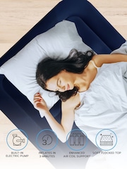 Get Fit White Premium Air Bed with Pillows and Built in Pump - Image 5 of 7