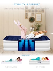 Get Fit White Premium Air Bed with Pillows and Built in Pump - Image 7 of 7