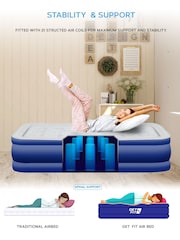Get Fit Blue Premium Air Bed with Pillows and Built in Pump - Image 7 of 7