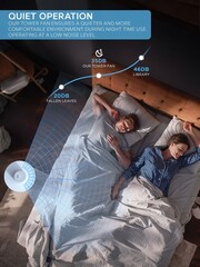 Air Pro White Smart 38 Tower Oscillating Bladeless Fan with Remote - Image 4 of 7