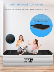 Get Fit White/Black Premium Air Bed with Pillows and Built in Pump - Image 4 of 7