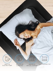 Get Fit White/Black Premium Air Bed with Pillows and Built in Pump - Image 5 of 7