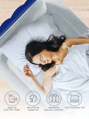 Get Fit Blue Premium Air Bed With Headboard and Built In Pump - Image 5 of 7