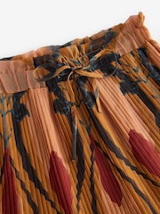 Brown Printed Midi Skirt - Image 5 of 6