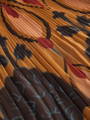 Brown Printed Midi Skirt - Image 6 of 6