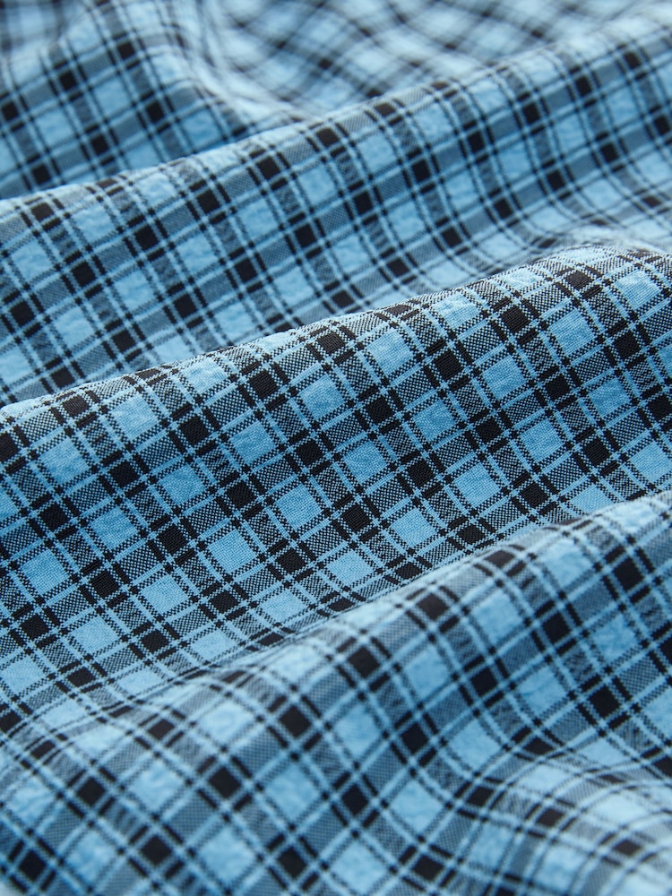 Blue Gingham Drop Waist Maxi Skirt - Image 7 of 7