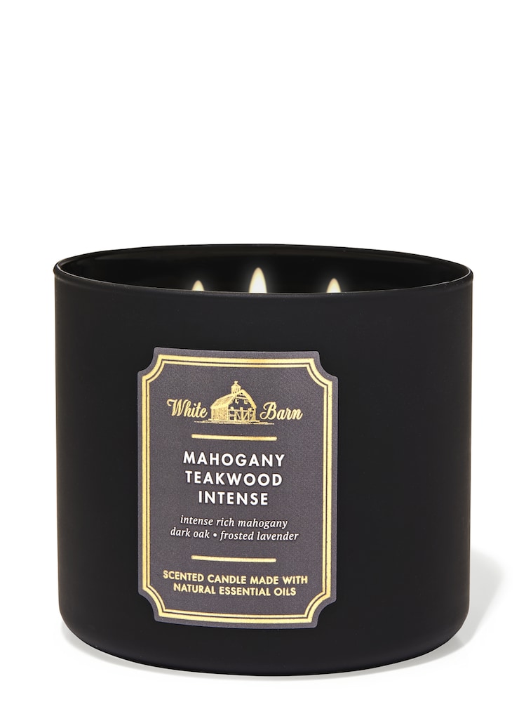 Bath & Body Works Mahogany Teakwood Intense 3-Wick Candle 14.5 oz / 411 g - Image 1 of 1