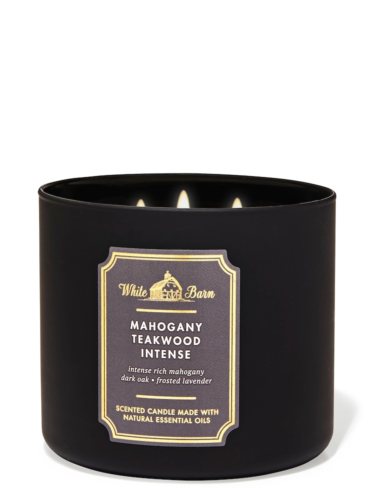 Bath & Body Works Mahogany Teakwood Extreme 3-Wick Candle 14.5 oz / 411 g - Image 1 of 1