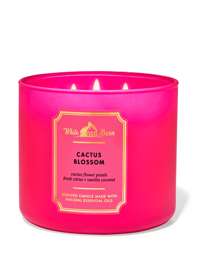 Bath & Body Works Cactus Blossom 3-Wick Candle 14.5 oz / 411 g - Image 1 of 1