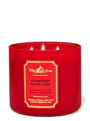 Bath & Body Works Strawberry Pound Cake 3-Wick Candle 14.5 oz / 411 g - Image 1 of 1