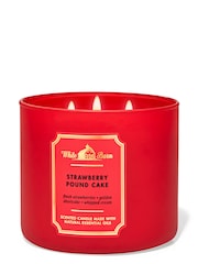 Bath & Body Works Strawberry Pound Cake Cake 3-Wick Candle 411 g - Image 1 of 1