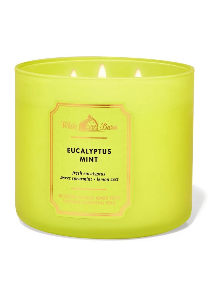 Bath & Body Works Eucalyptus Mint 3-Wick Candle 14.5 oz / 411 g - Image 1 of 1