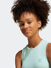 adidas originals Green Ribbed Crop Vest - Image 5 of 6