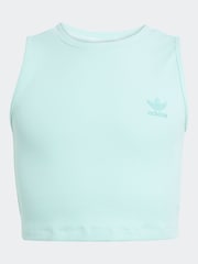 adidas originals Green Ribbed Crop Vest - Image 6 of 6