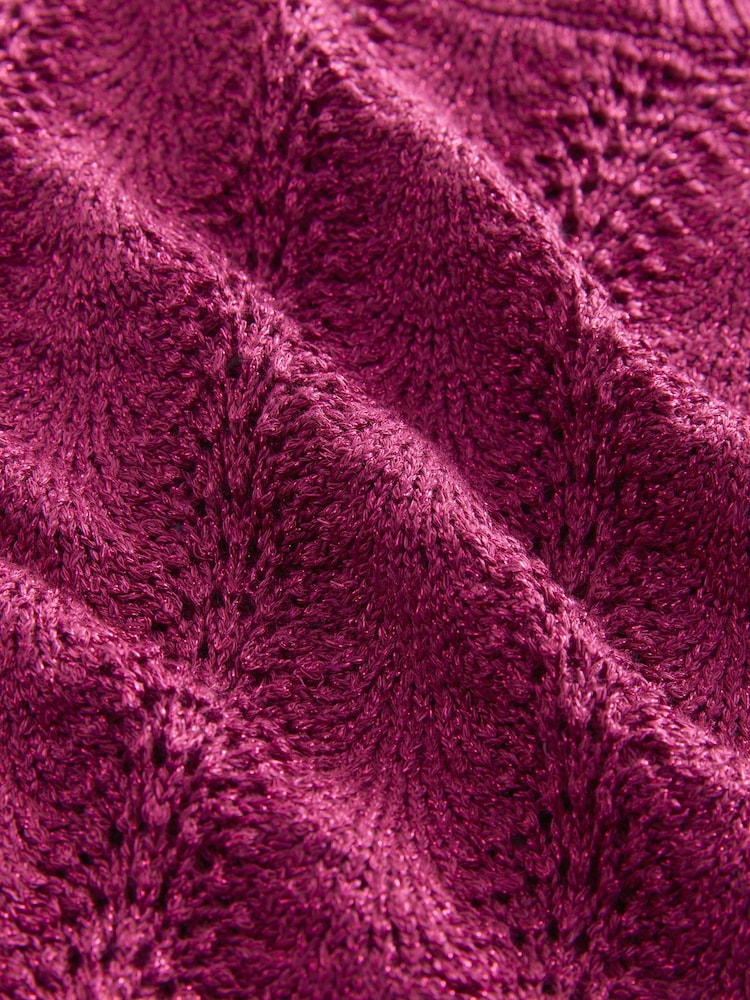 Pink Stitch Detail Sparkle Tank - Image 8 of 8