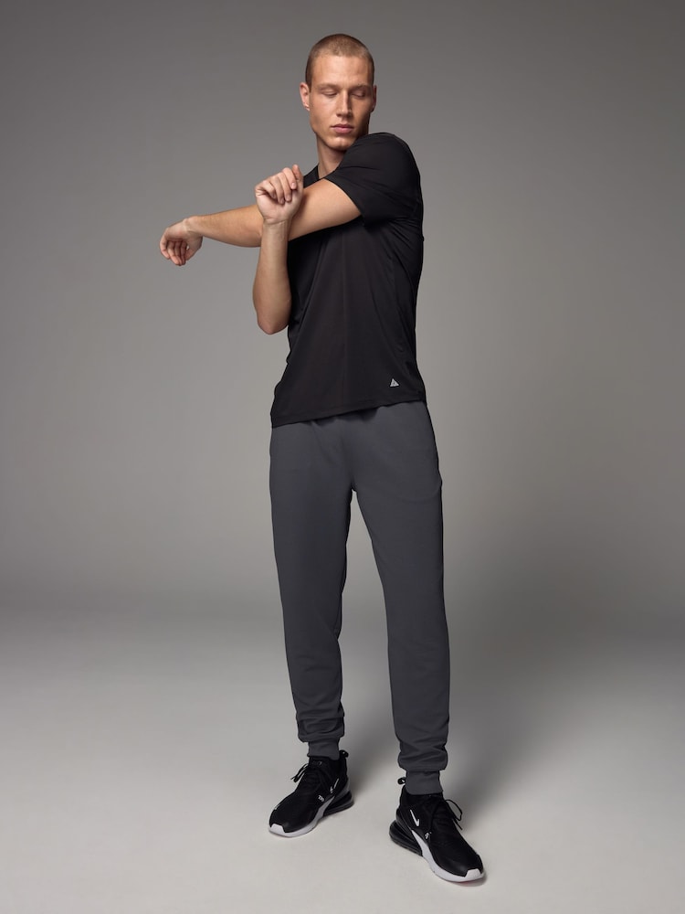 Slate Grey Active Gym Texture Training Joggers - Image 2 of 6