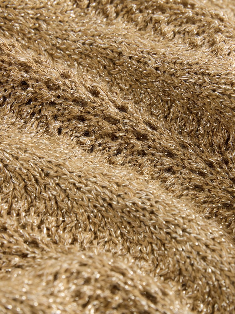 Gold Stitch Detail Sparkle Tank - Image 6 of 6