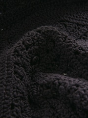 Black Crochet Lace Crew Neck Tank Top - Image 7 of 7