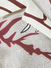 Reiss Ivory/Burgundy Celeste Satin Printed Pyjama Set - Image 6 of 6