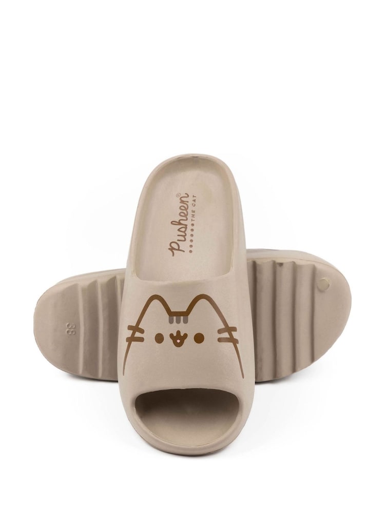 Vanilla Underground Brown Ladies Licensing Sliders - Image 4 of 5