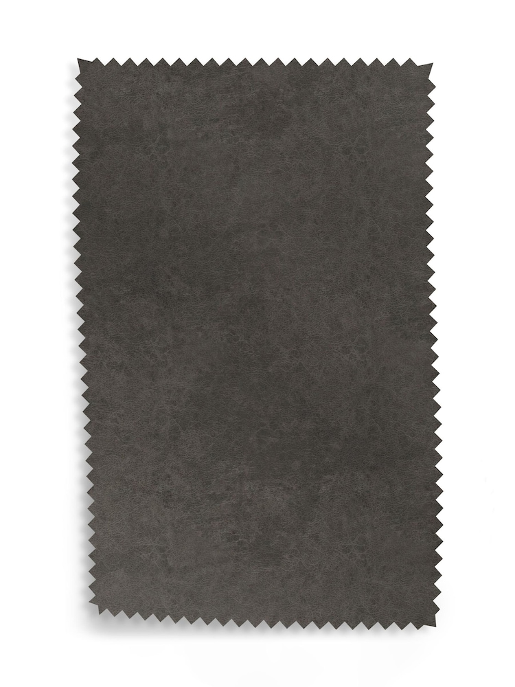 Set of 2 Monza Faux Leather Dark Grey Atlas Dark Wood Leg Dining Chairs - Image 9 of 9