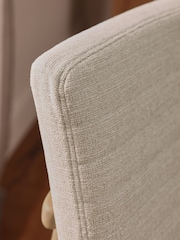 Set of 2 Tweedy Plain Light Natural Atlas Light Wood Leg Dining Chairs - Image 2 of 9