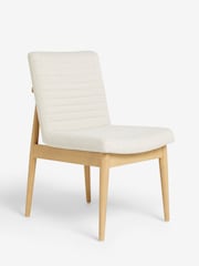 Set of 2 Tweedy Plain Light Natural Atlas Light Wood Leg Dining Chairs - Image 5 of 9