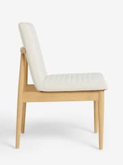 Set of 2 Tweedy Plain Light Natural Atlas Light Wood Leg Dining Chairs - Image 6 of 9