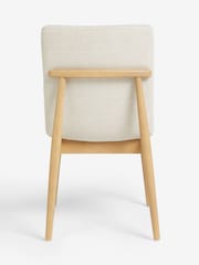 Set of 2 Tweedy Plain Light Natural Atlas Light Wood Leg Dining Chairs - Image 7 of 9