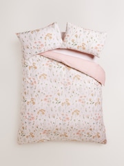 Pink Floral Print Duvet Cover and Pillowcase Set - Image 1 of 1
