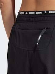 adidas Black Own The Run 3 Stripe Shorts - Image 5 of 6