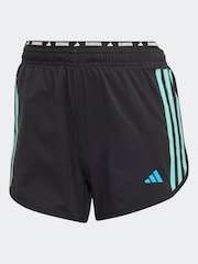 adidas Black Own The Run 3 Stripe Shorts - Image 6 of 6