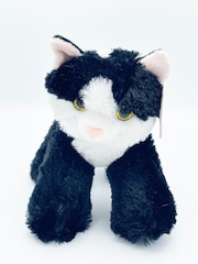 Aurora World Mini Flopsies Maynard Cat 8 Inch Black/White Plush Soft Toy - Image 2 of 3