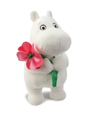 Aurora World Moomin Standing with Pink Flower 6.5 Inch Plush Soft Toy - Image 2 of 4