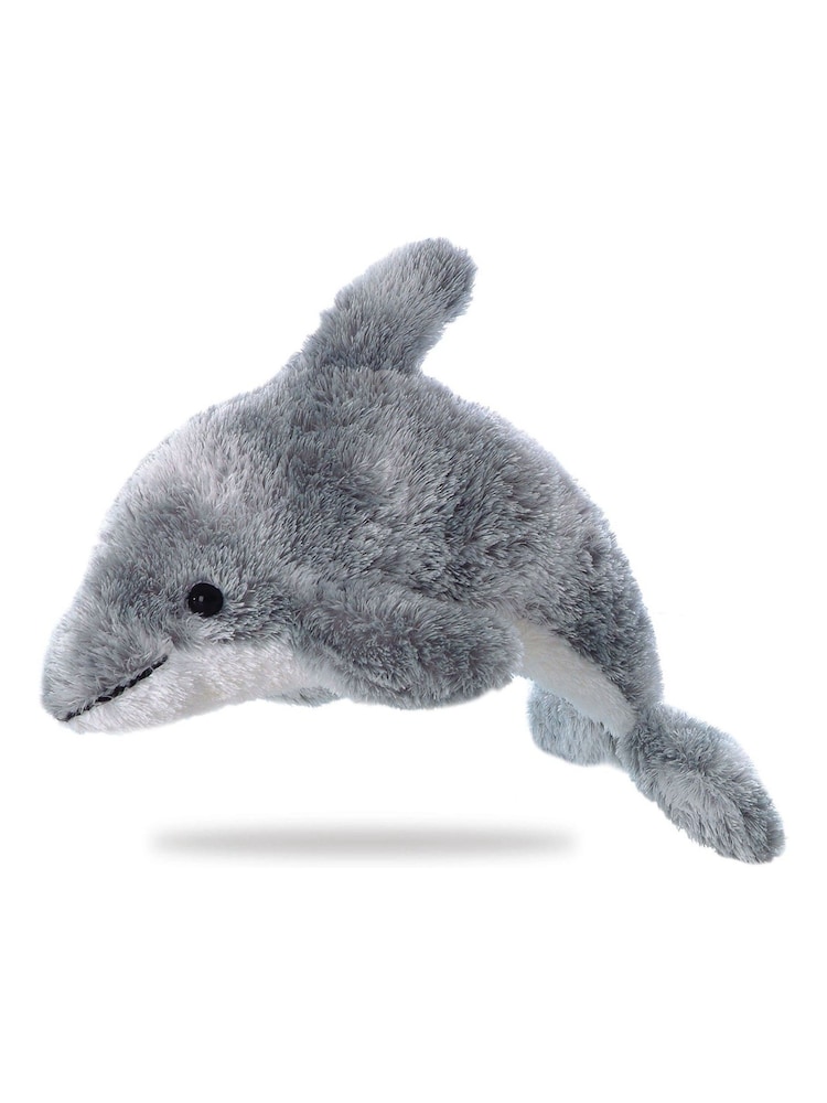 Aurora World Mini Flopsies Dorsey Dolphin 8 Inch Plush Soft Toy - Image 1 of 2