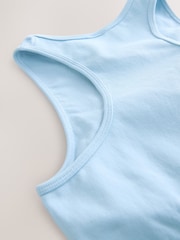 self. Pale Blue Seamfree Sports Crop Top - Image 8 of 8