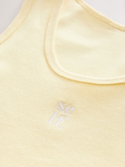 Lamâie - self. Scoop Neck Cropped Rib Vest - Image 3 of 3