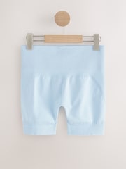 self. Pale Blue Seamless Bum Scrunch Shorts - Image 1 of 3