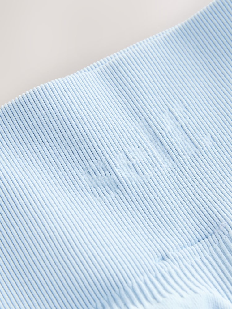 self. Pale Blue Seamless Bum Scrunch Shorts - Image 9 of 9