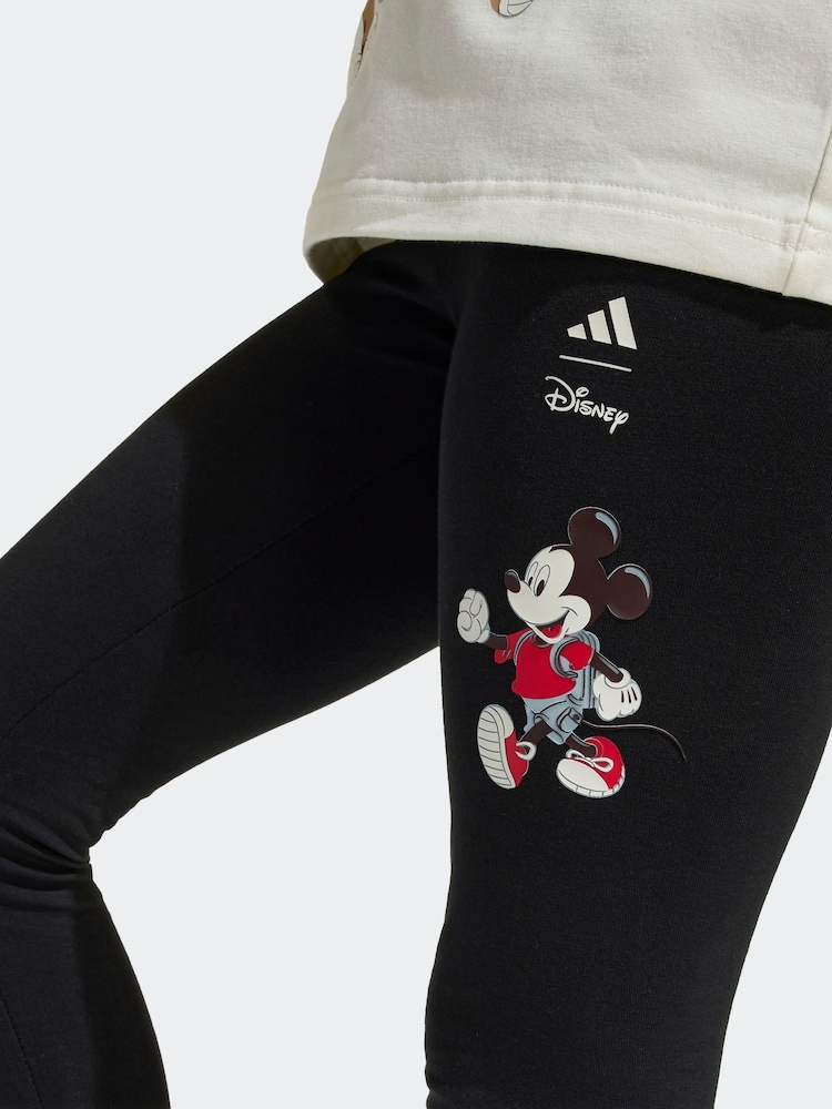 adidas Black Disney Mickey Mouse Leggings - Image 5 of 6