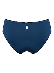 Pour Moi Blue Brief Sofia Embroidered Lace Bikini Briefs - Image 4 of 4