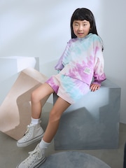 Multi Tie Dye 100% Cotton Jersey Shorts (3-16yrs) - Image 3 of 3