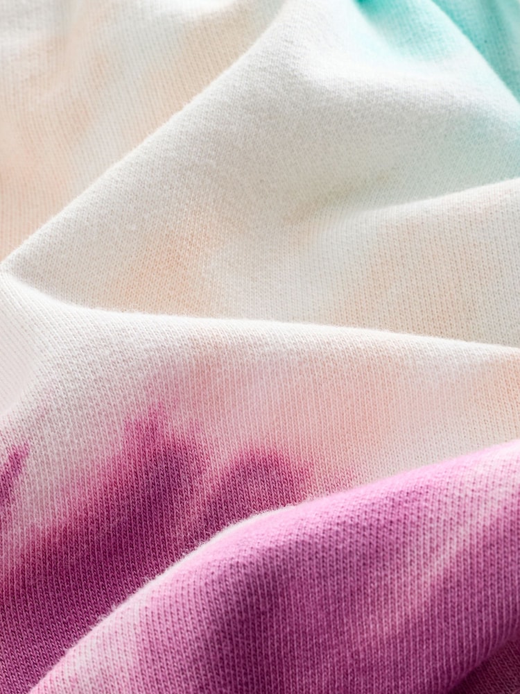 Multi Tie Dye 100% Cotton Jersey Shorts (3-16yrs) - Image 8 of 8