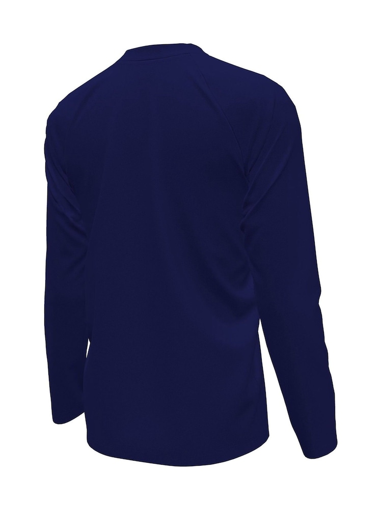 Nike Navy Long Sleeve Solid Hydroguard Rash Vest - Image 2 of 3