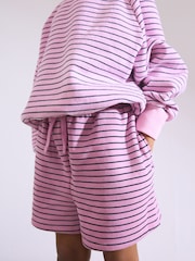 Pink Stripe Jersey Shorts (3-16yrs) - Image 4 of 4