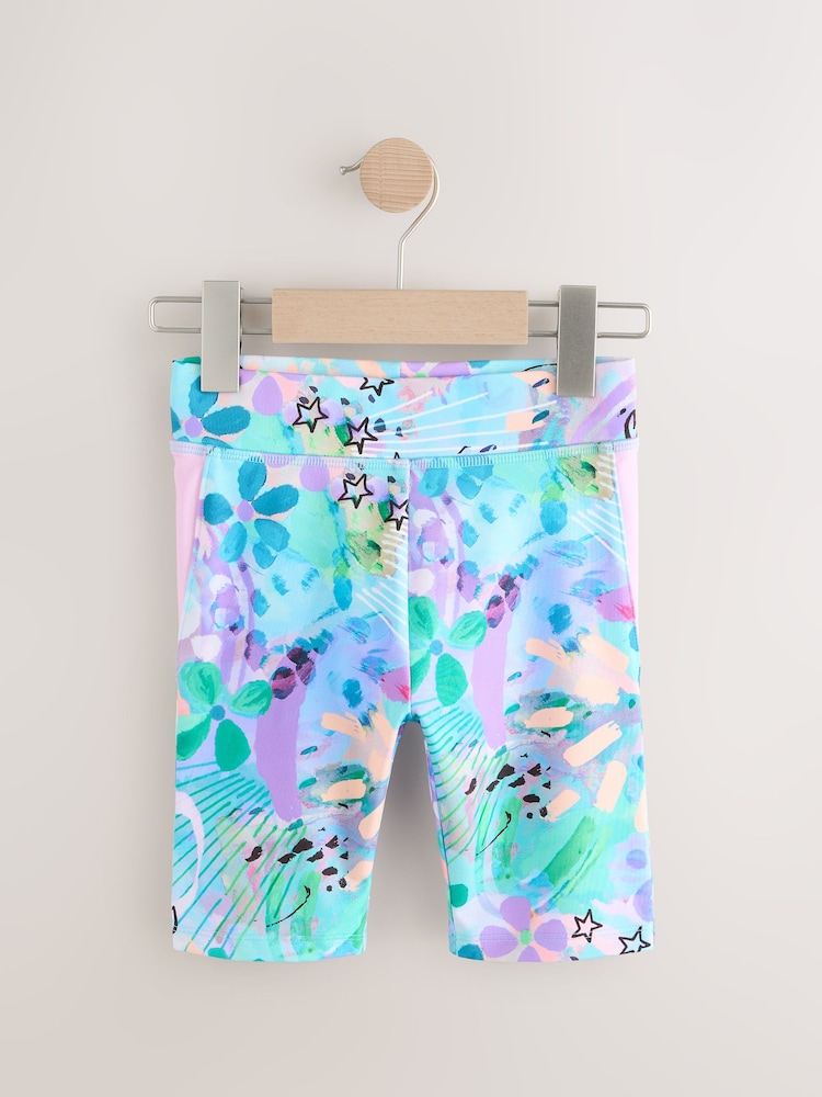 Blau mit Animal Print - Radlerhose (3–16 J.) - Bild 1 von 4 Blau mit Animal Print - Radlerhose (3–16 J.) - Bild 1 von 4